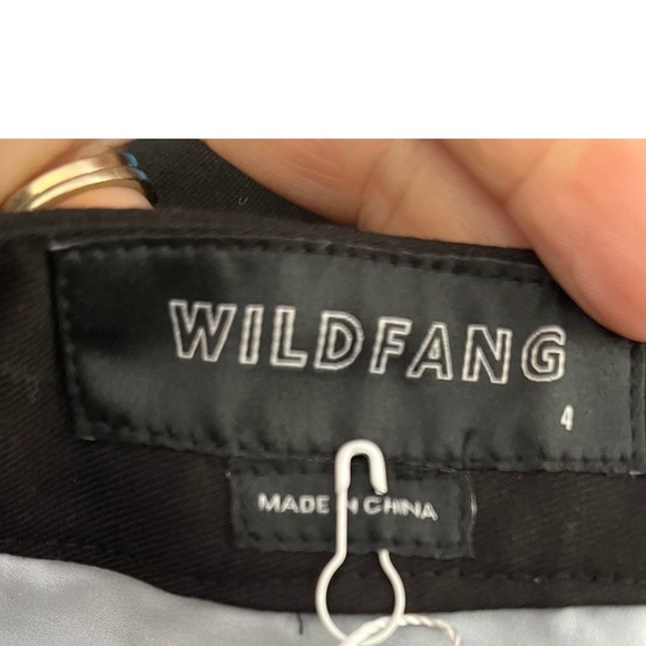 Wildfang Black The Empower Trouser Pants Size 4 - Picture 3 of 4